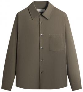 Рубашка на пуговицах Kith 101 For Ssstein из вискозы и льна, модель «Эверглейдс», коричневый