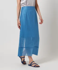 Облегающая юбка AKIHA из рами United Arrows, цвет Turquoise