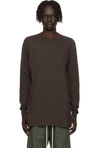 Rick Owens Серая футболка Concordians Level LS