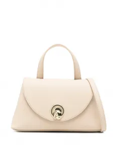 Маленькая кожаная сумка-тоут Nika Coccinelle, нейтральный