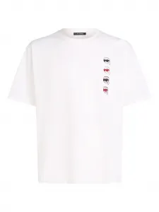 Футболка с графичным принтом KARL LAGERFELD, белый