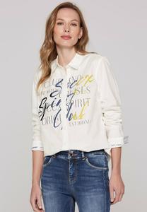 Блузка на пуговицах MIT FLOCK Soccx, белый