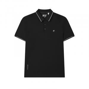 FILA WHITE Polo Shirt Men's Jet Black