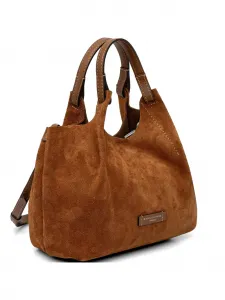 Сумка-сэтчел с отстегивающимся ремнем GIANNI CHIARINI, коричневый