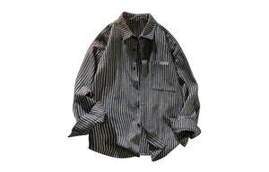 Рубашка унисекс Gdrx, Черные/Белые Полосы