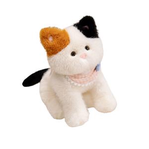 Мягкая и очаровательная лечебная плюшевая игрушка три цветка кот щенок лис 28 см высота MERCONSER