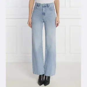 Джинсы свободного кроя высокая талия Patrizia Pepe, синий