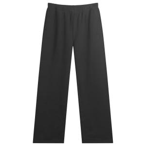 Классические прямые брюки из хлопкового флиса Skims, Onyx