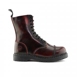 Гриндерс Унисекс Винная кожа Стальной носок Шнуровка Ботинки - Стаг ACS Grinders, Burgundy