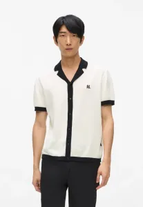 Кардиган с монограммой Karl Lagerfeld, White/Black