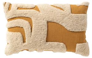Декоративная подушка Dutch Decor Milly, желтый - текстурная ткань - 45 x 45 x 15 см