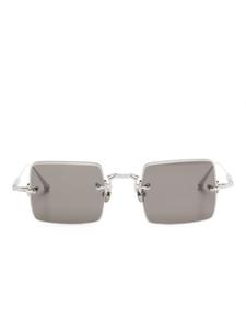 Matsuda солнцезащитные очки в безободковой оправе, серебристый