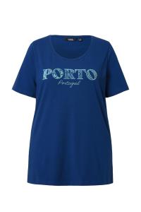 Рубашка Ulla Popken, светло-синий/темно-синий