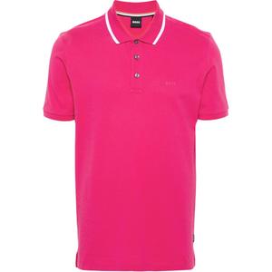 Логотип детализированная поло HUGO BOSS, фуксия