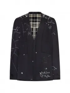 Рубашка в клетку Larry Rick Owens, черный