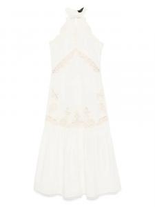 Платье макси с кружевными деталями TWINSET, нейтральный