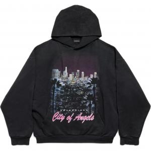 Толстовка с капюшоном и принтом City Of Angels Balenciaga, черный