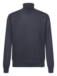 Свитер с воротником-гольф Fay, синий