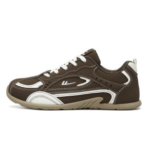 WARRIOR Армейские немецкие кроссовки T Trainers для бега с эффектом увеличения роста устойчивые к истиранию низкие мужские коричнево-белые, цвет Brown White