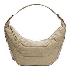 Lemaire Нейлоновая сумка-круассан через плечо большая унисекс хаки