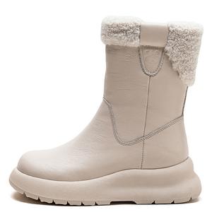 Женские зимние сапоги бежевый/коричневый/черный MATA