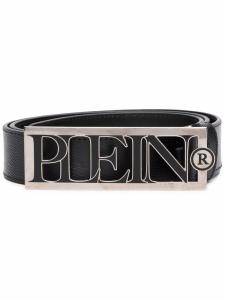 Ремень с пряжкой-логотипом Philipp Plein, черный