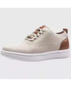 Мужские повседневные кеды Brad Dress из сетки в стиле оксфорд для бизнес-кэжуал Alpine Swiss, коричневый/бежевый