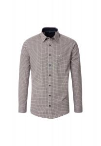 Мужская повседневная рубашка с принтом повседневного кроя CASAMODA, светло-желтый