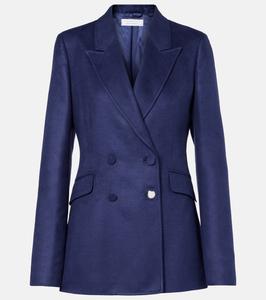 Шелковый блейзер Стефани Gabriela Hearst, темно-синий