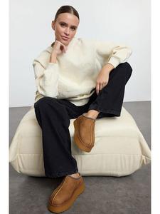 Trendyol Светло-коричневые ботильоны