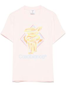 Футболка с принтом «Casablanca Diamond Column», розовый