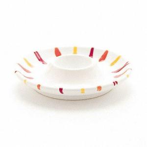 Подставка для яиц Landlust гладкая 12 см Gmundner Keramik, белый/желтый/красный