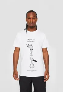 Футболка с принтом depresso Mister Tee, White