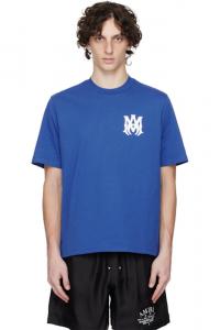 Синяя футболка с логотипом MA Core AMIRI