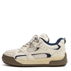 Far waves Скользоустойчивые износостойкие дышащие женские лоу-топы для скейтбординга бежево-голубые, цвет Beige Blue