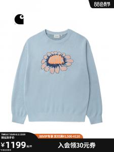 Свитер мужской Carhartt WIP с пиксельным узором, черный