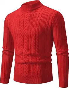 Мужской свитер Slim Fit с воротником стойкой