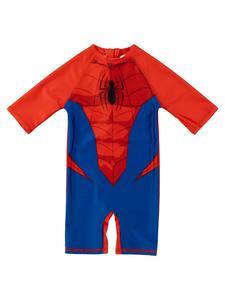 Купальник Marvel Spiderman с защитой от УФ-излучения 50+, цельный, сине-красный