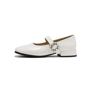 Туфли Мэри Джейн на массивном каблуке для женщин KEKAFU, Beige