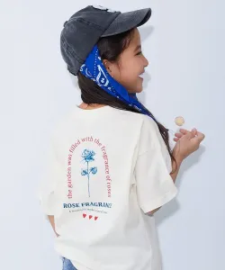 Детская футболка с коротким рукавом и крупным силуэтным принтом Devil Lab, 100% хлопок, коллекция весна/лето 2015 Devirock, цвет 009-Rose-Off White