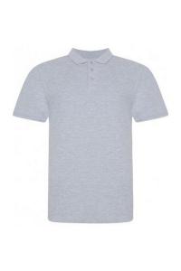 Хлопковая рубашка поло с короткими рукавами Piqu AWDis, серый