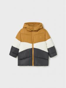 Пуховик стандартного кроя Mayoral, коричневый