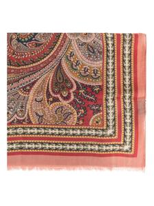 Шарф с принтом пейсли ETRO, красный