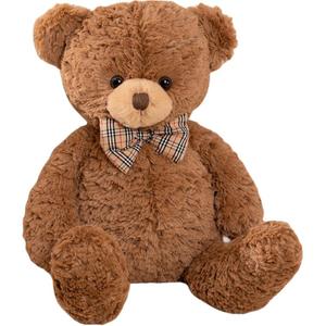 MIANHUIYI Плюшевый медведь с бабочкой темно-коричневый плюшевые собаки плюшевая кукла высота 40cm/55cm/80cm