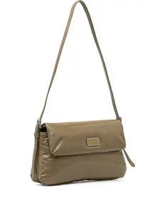 Кожаная сумка-тоут By Far, коричневый