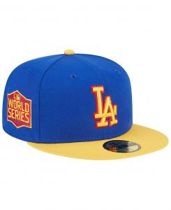 Мужская желтая приталенная шляпа Los Angeles Dodgers Empire 59FIFTY New Era