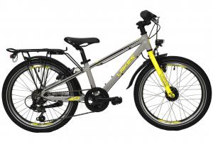 Детский велосипед Lakes Free 20 - 20 дюймов - Diamant - 2024, цвет Grau|cool grey/black/neon yellow