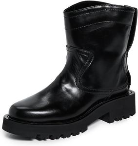 Женские низкие ботинки Ganni Studs Crinkle Oleatex, Black