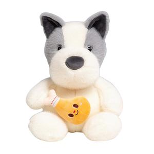 Креативная плюшевая игрушка в виде куриной ножки для собак, высота 23см/33см MLING, серый