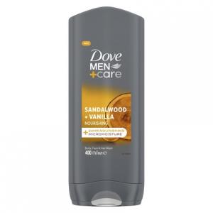 Men + Care Гель для душа Сандал и Ваниль - Освежающий гель для душа для мужчин Dove